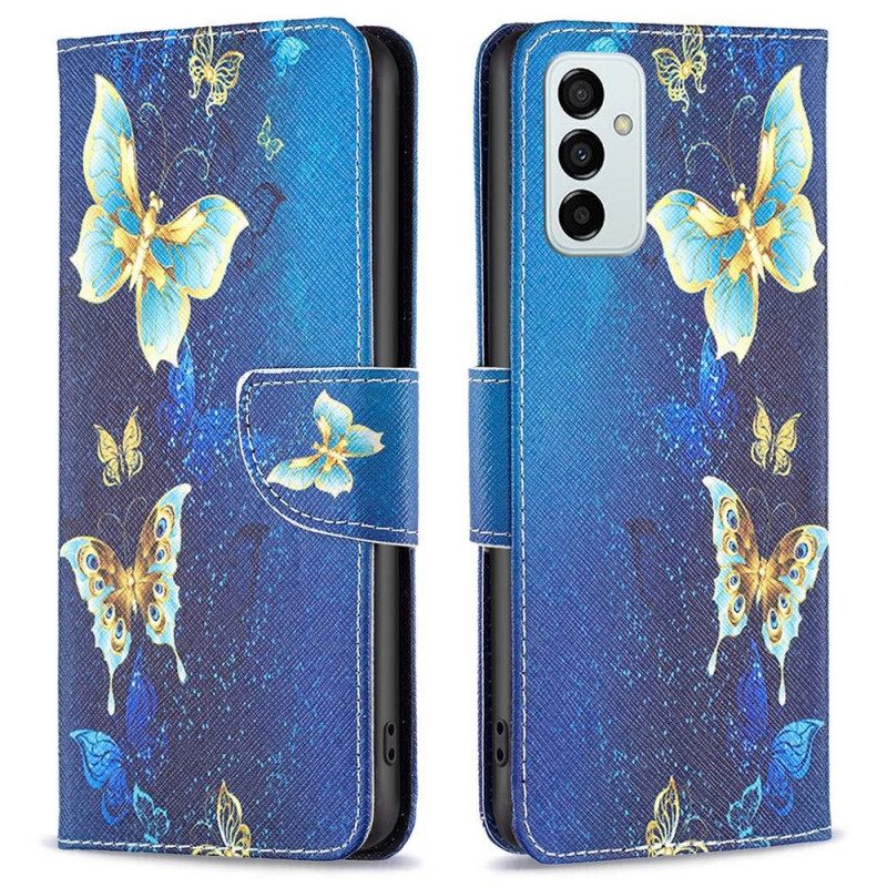 Folio-fodral För Samsung Galaxy M23 5G Vackra Fjärilar