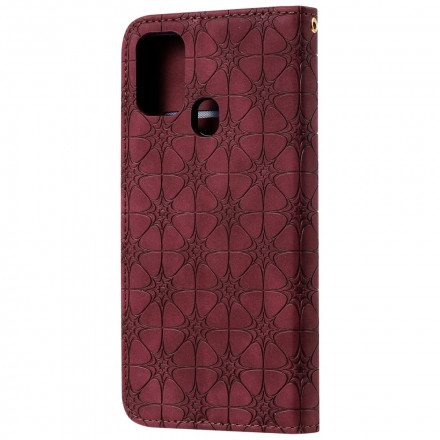 Folio-fodral För Samsung Galaxy M31 Läderfodral Barockblommor