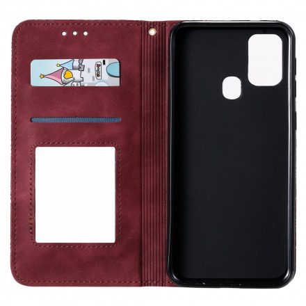 Folio-fodral För Samsung Galaxy M31 Läderfodral Barockblommor