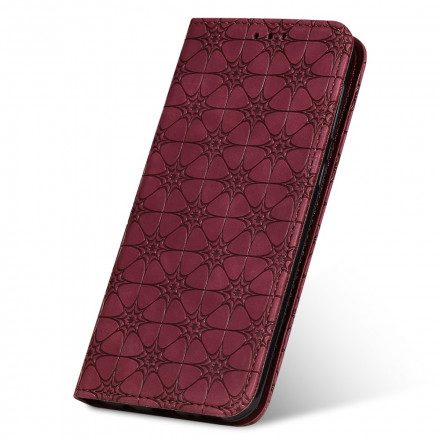 Folio-fodral För Samsung Galaxy M31 Läderfodral Barockblommor