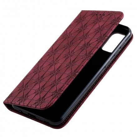 Folio-fodral För Samsung Galaxy M31 Läderfodral Barockblommor