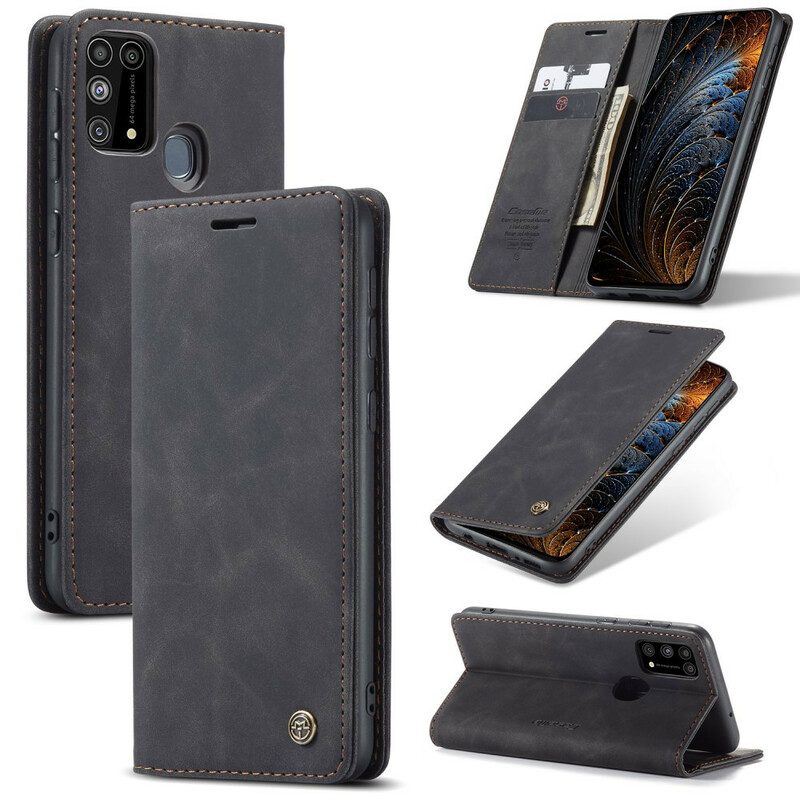 Folio-fodral För Samsung Galaxy M31 Läderfodral Caseme Konstläder