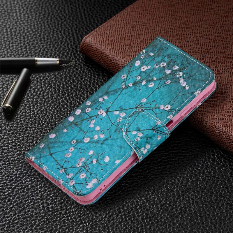 Folio-fodral För Samsung Galaxy M32 Blommande Träd