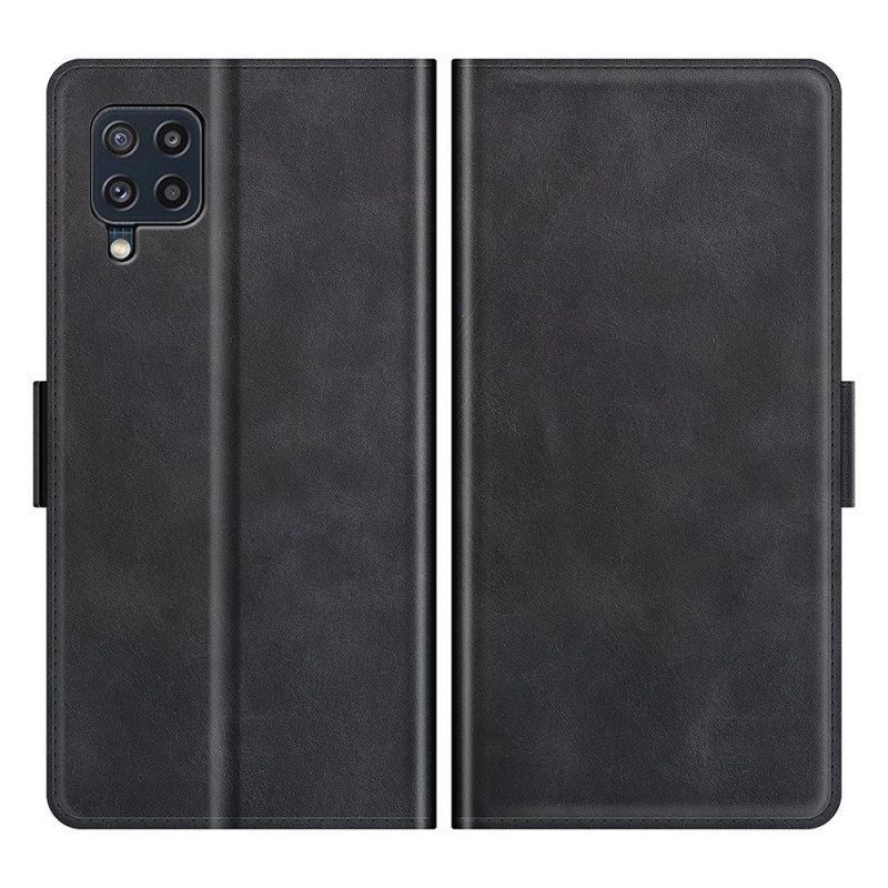 Folio-fodral För Samsung Galaxy M32 Designlädereffekt