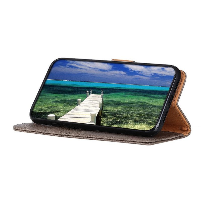 Folio-fodral För Samsung Galaxy M32 Imitation Läder Khazneh