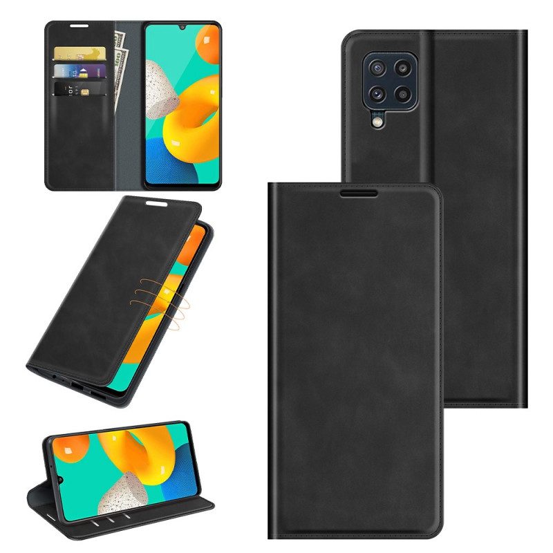 Folio-fodral För Samsung Galaxy M32 Läderfodral Stil Läderdesign