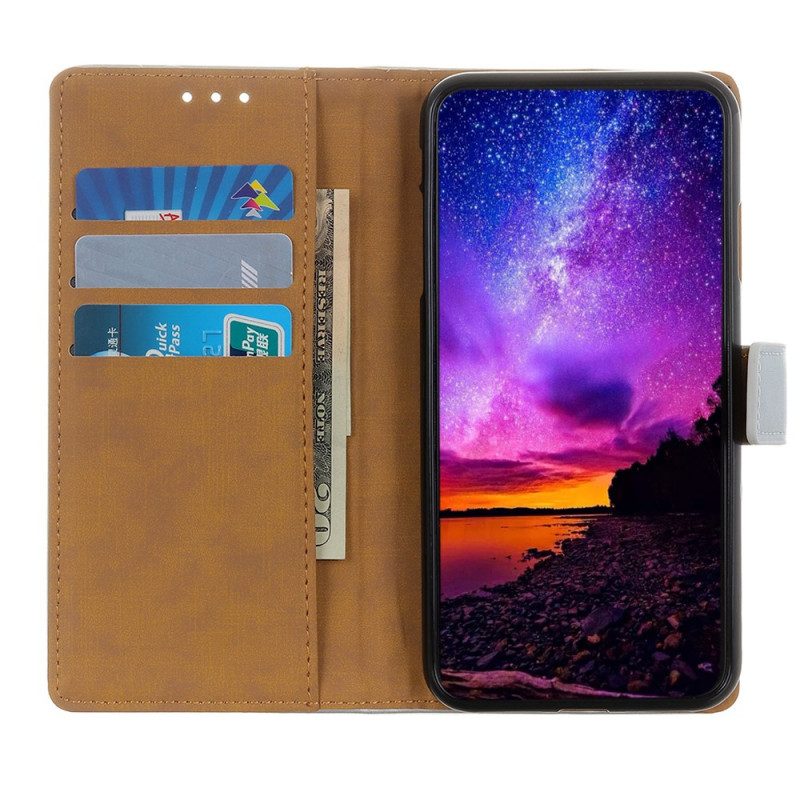 Folio-fodral För Samsung Galaxy M32 Plinkande Konstläder