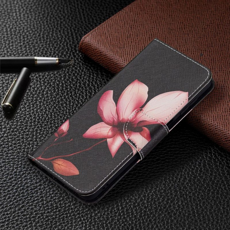 Folio-fodral För Samsung Galaxy M32 Rosa Blomma