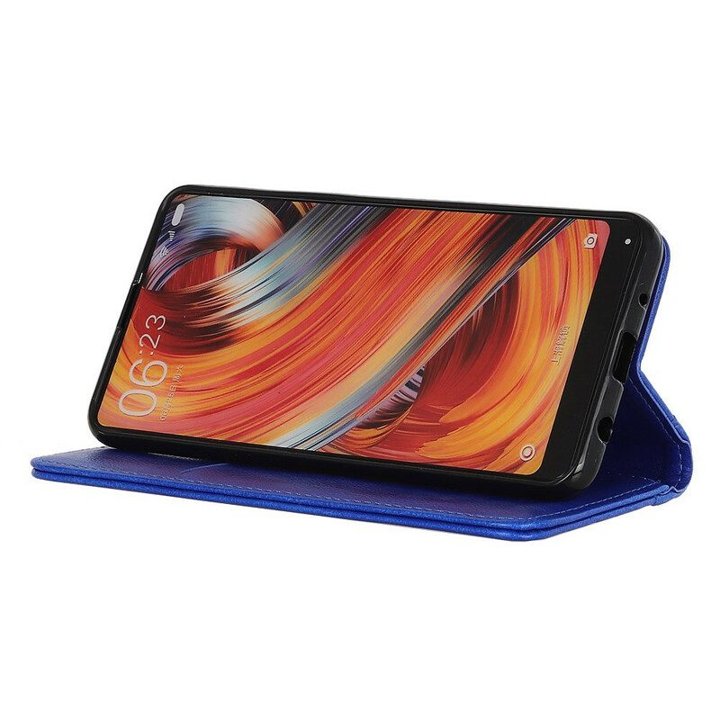 Folio-fodral För Samsung Galaxy M51 Läderfodral Elegance Split Litchi Läder