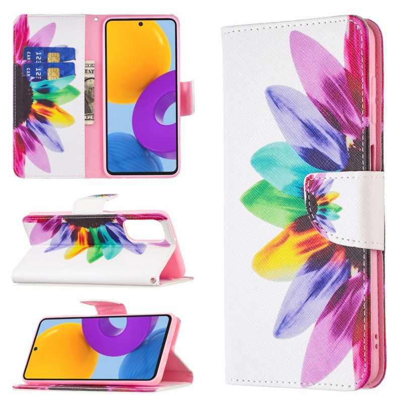 Folio-fodral För Samsung Galaxy M52 5G Blomma