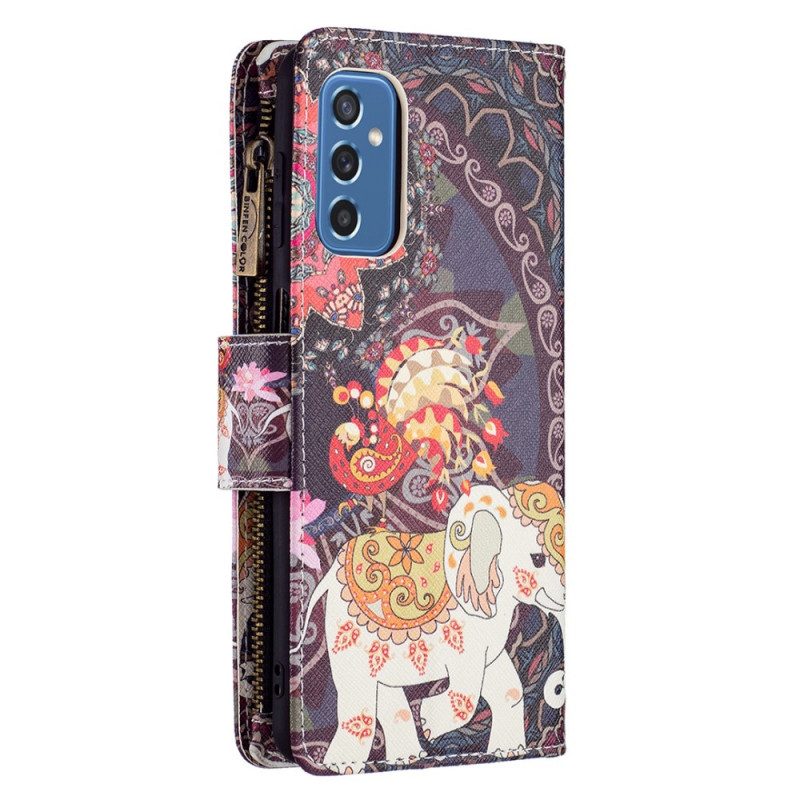 Folio-fodral För Samsung Galaxy M52 5G Hindu Elefant