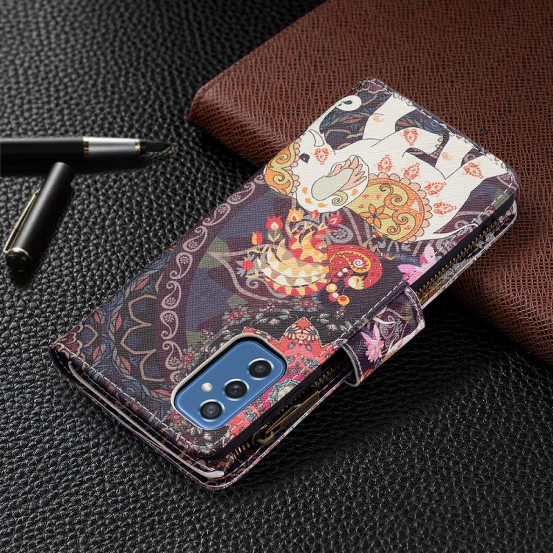 Folio-fodral För Samsung Galaxy M52 5G Hindu Elefant