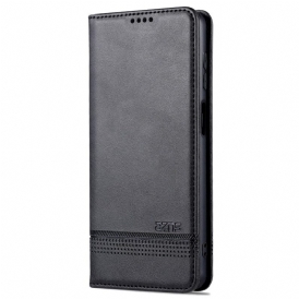 Folio-fodral För Samsung Galaxy M52 5G Läderfodral Azns Lädereffekt