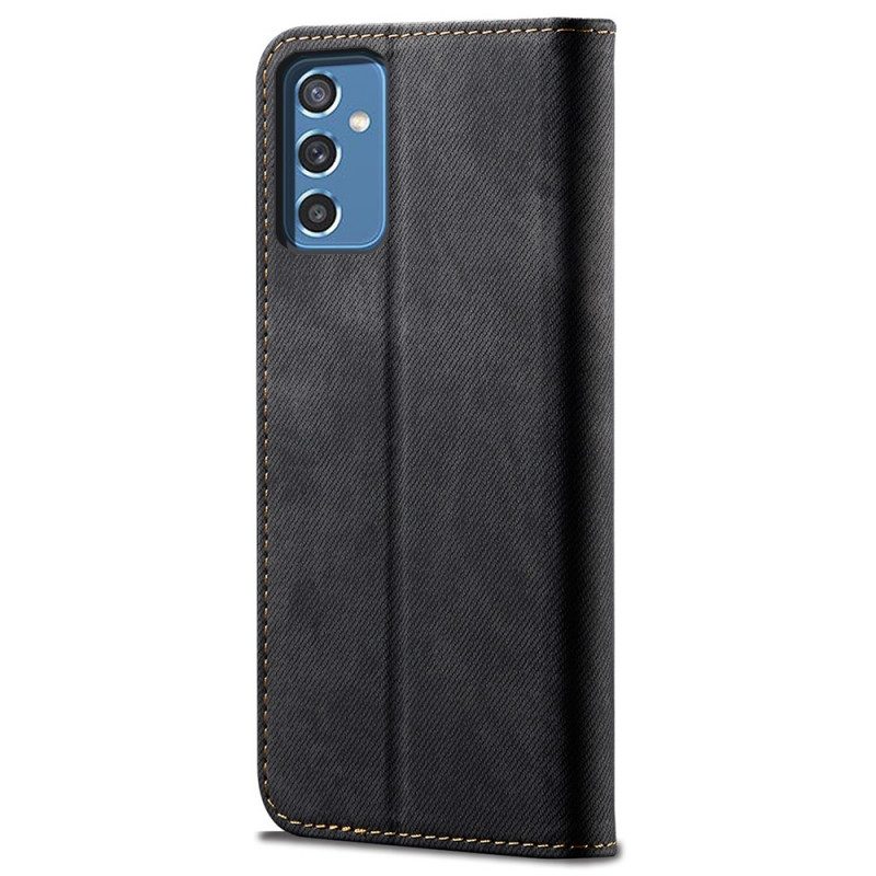 Folio-fodral För Samsung Galaxy M52 5G Läderfodral Denimtyg