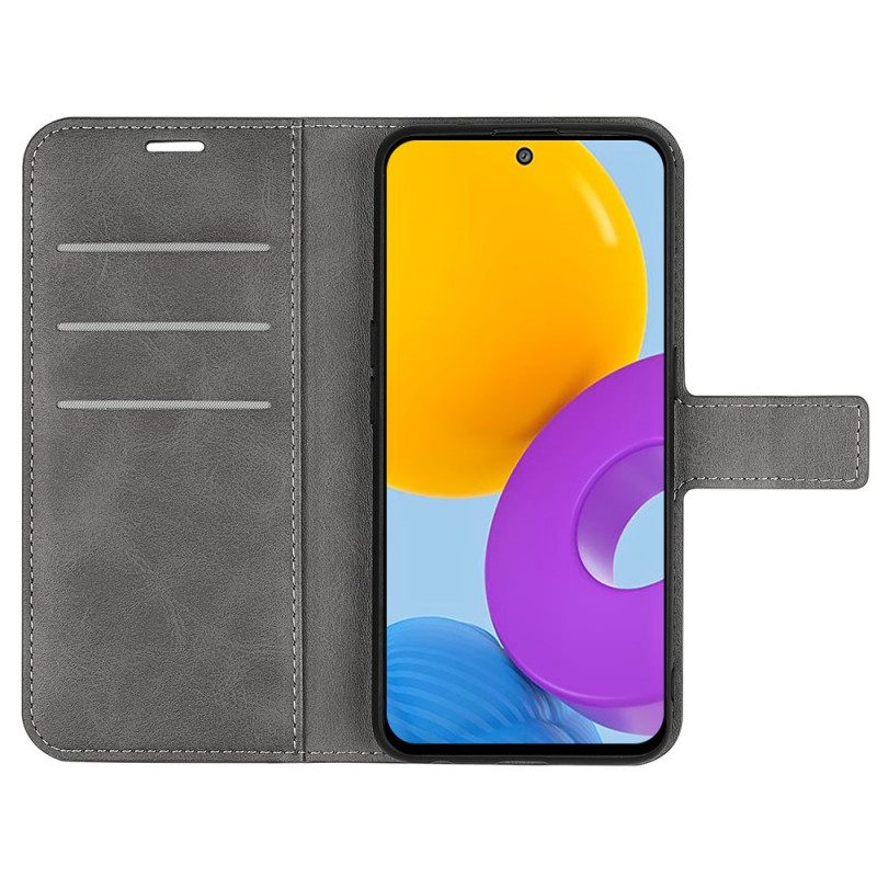 Folio-fodral För Samsung Galaxy M52 5G Läderfodral Elegant Läder