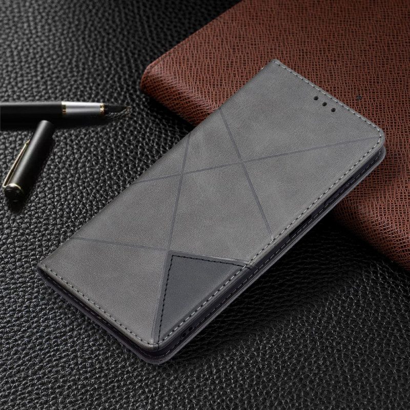 Folio-fodral För Samsung Galaxy M52 5G Läderfodral Fuktlädermönster