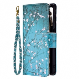 Folio-fodral För Samsung Galaxy M52 5G Midnight Lily Of The Valley