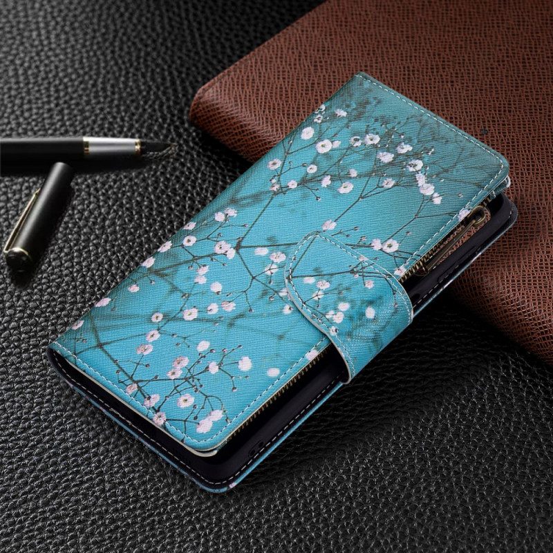 Folio-fodral För Samsung Galaxy M52 5G Midnight Lily Of The Valley