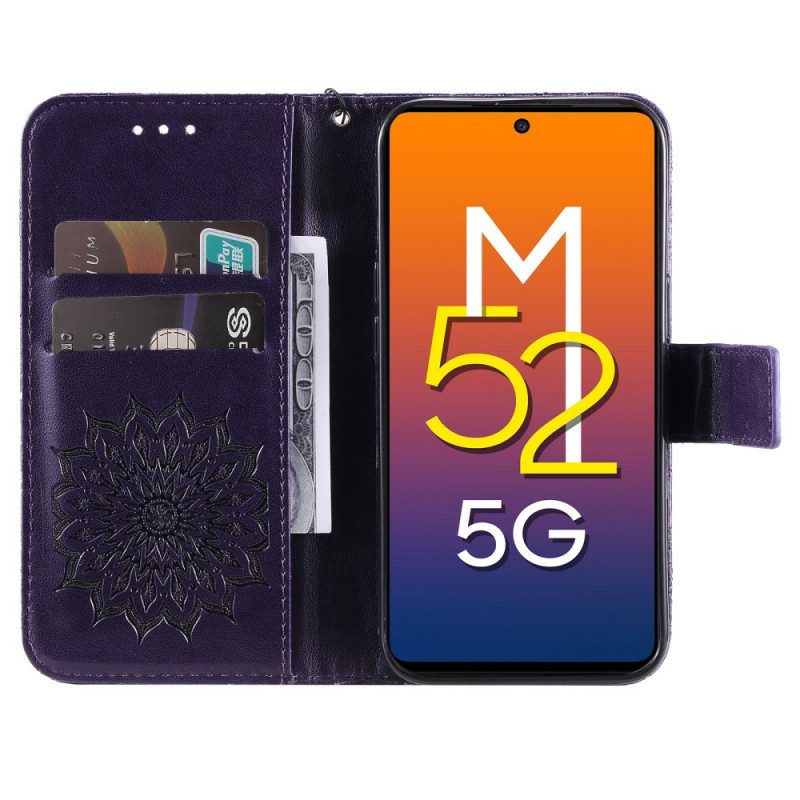 Folio-fodral För Samsung Galaxy M52 5G Orientalisk Mandala