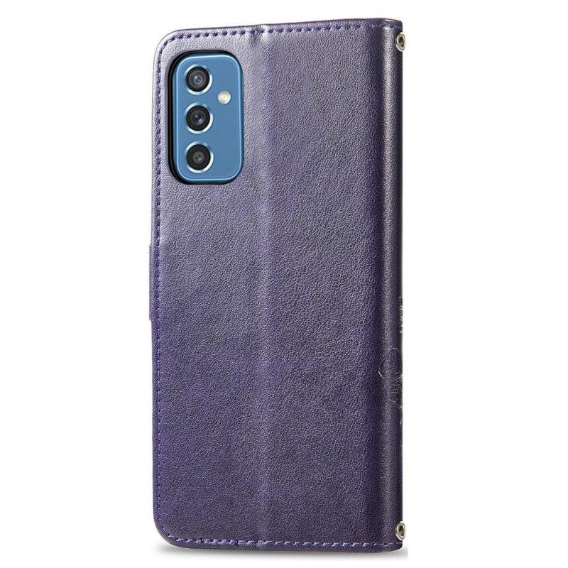 Folio-fodral För Samsung Galaxy M52 5G Växt Mandala