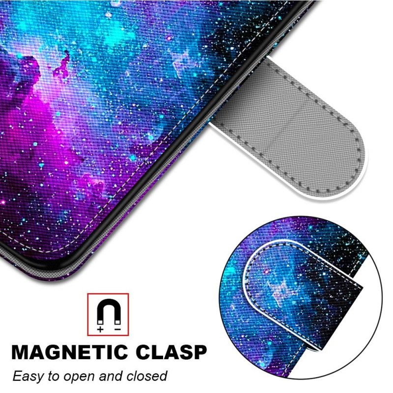 Folio-fodral För Samsung Galaxy M53 5G Kosmisk Himmel