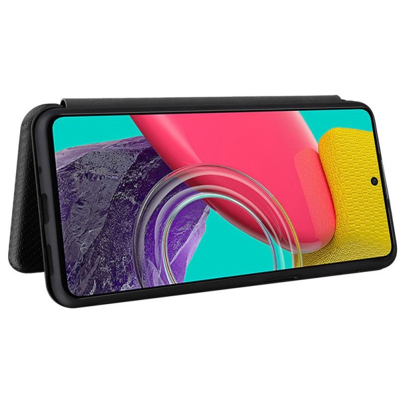 Folio-fodral För Samsung Galaxy M53 5G Läderfodral Kolfiber