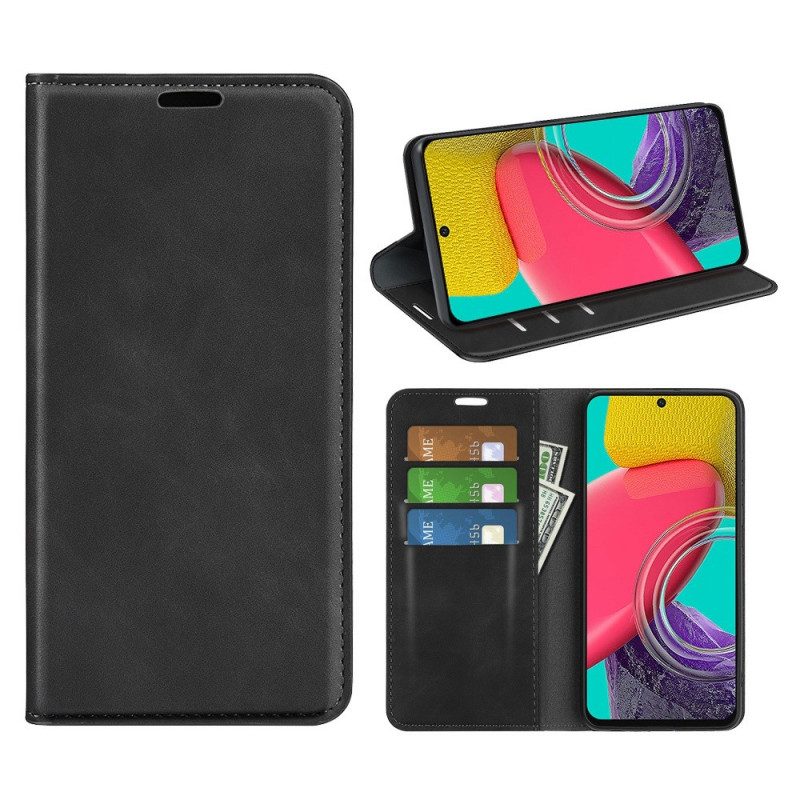 Folio-fodral För Samsung Galaxy M53 5G Läderfodral Skin-touch Mjukhet