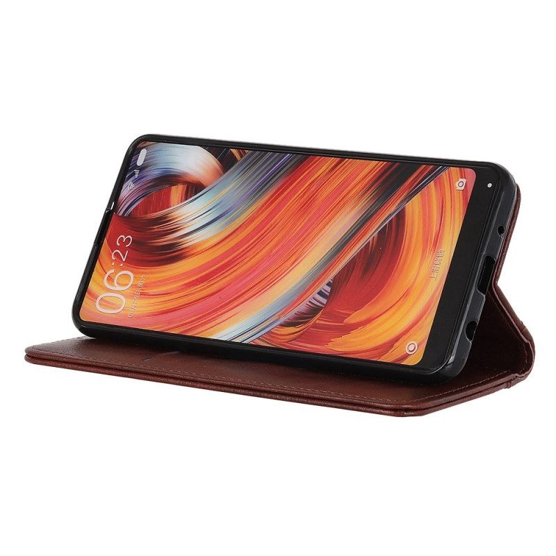 Folio-fodral För Samsung Galaxy M53 5G Litchi Split Läder