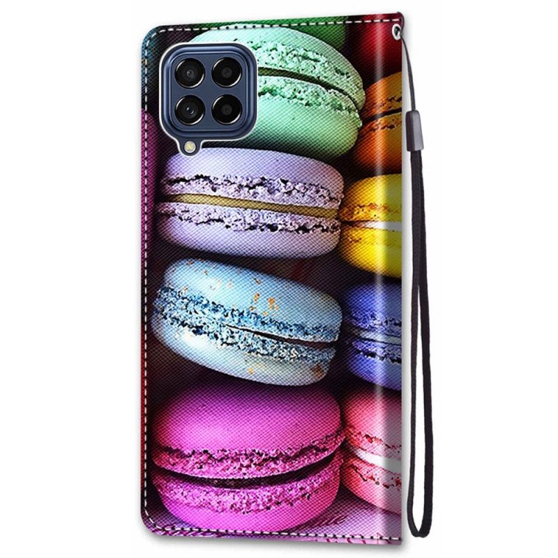 Folio-fodral För Samsung Galaxy M53 5G Macaroons