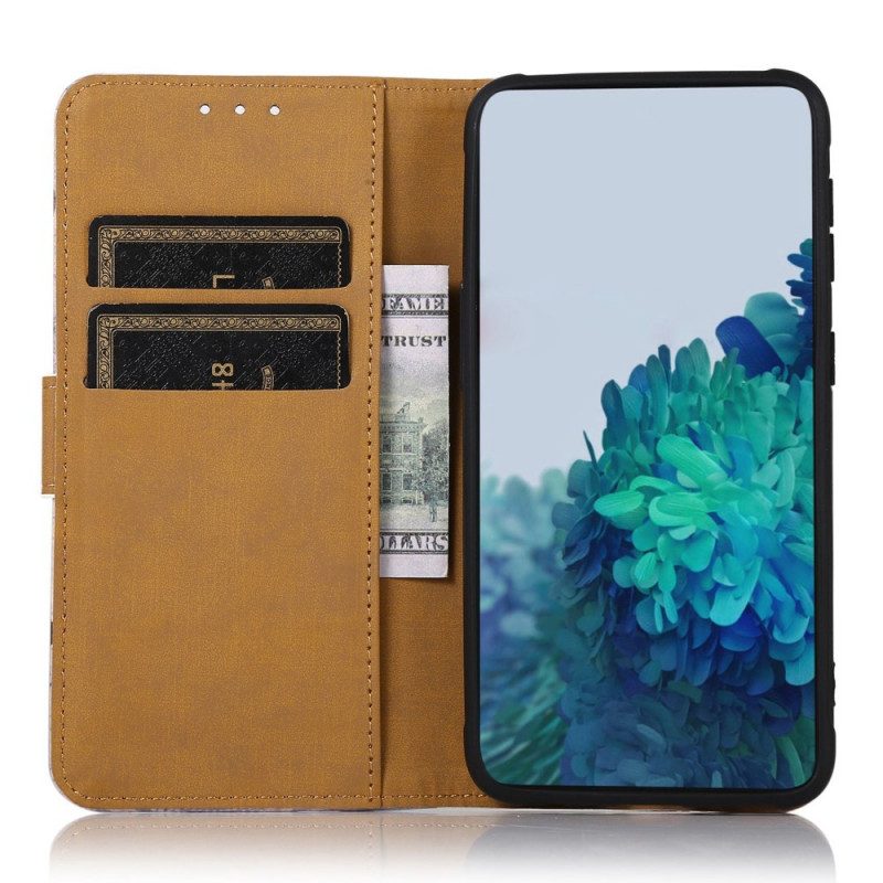 Folio-fodral För Samsung Galaxy M53 5G Väldig Tiger