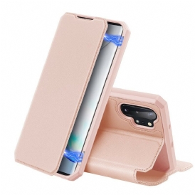 Folio-fodral För Samsung Galaxy Note 10 Plus Läderfodral Magnetisk Dux Ducis