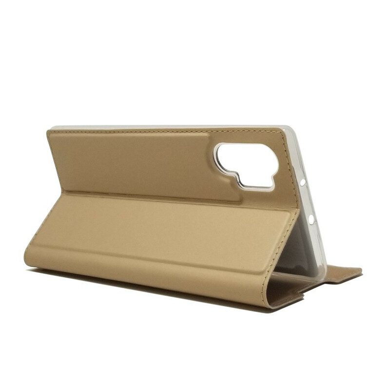 Folio-fodral För Samsung Galaxy Note 10 Plus Läderfodral Magnetiskt Lås