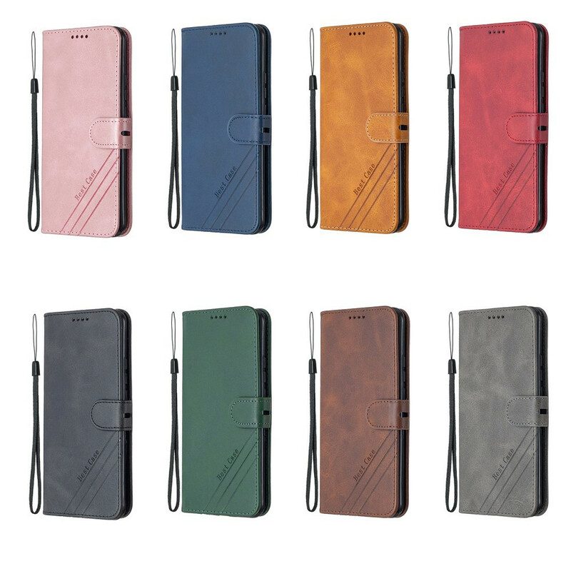 Folio-fodral För Samsung Galaxy Note 20 Bästa Serie Konstläder