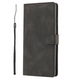 Folio-fodral För Samsung Galaxy Note 20 Klassisk Retroläderstil