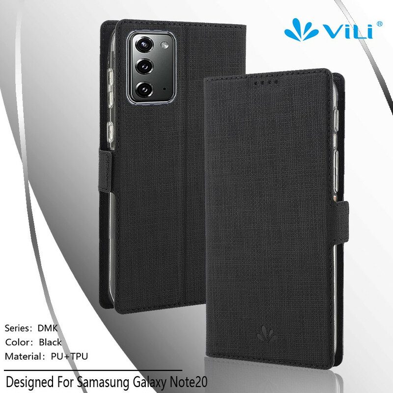 Folio-fodral För Samsung Galaxy Note 20 Läderfodral Texturerad Vili Dmx