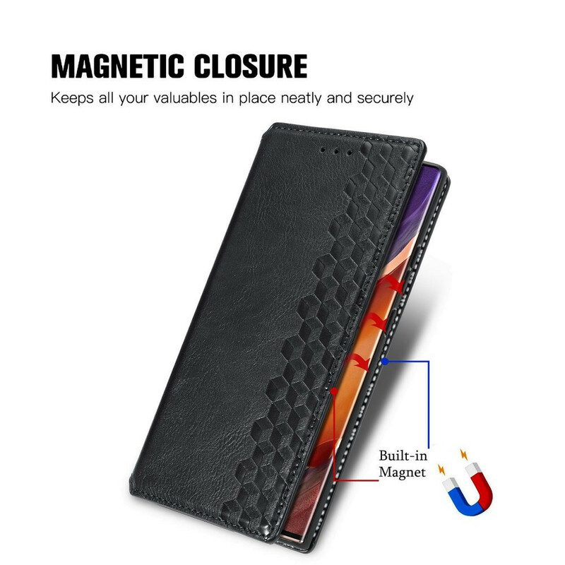 Folio-fodral För Samsung Galaxy Note 20 Ultra Läderfodral Läderband Med Diamanteffekt