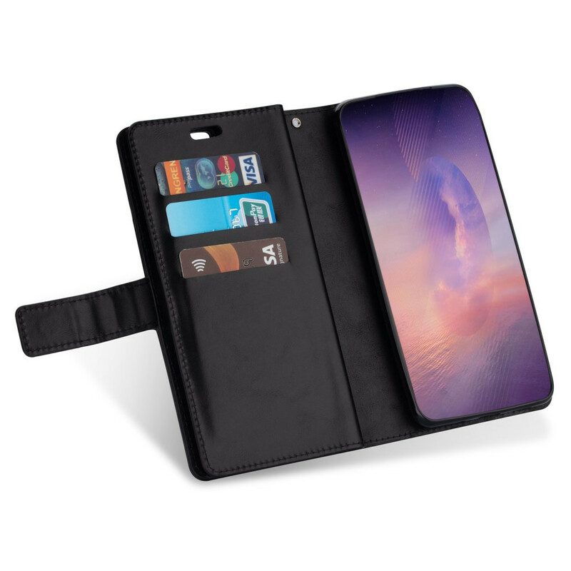 Folio-fodral För Samsung Galaxy Note 20 Ultra Plånbok Med Band