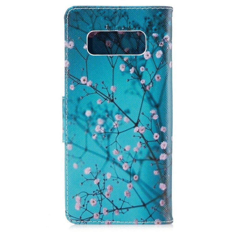 Folio-fodral För Samsung Galaxy Note 8 Blommande Träd