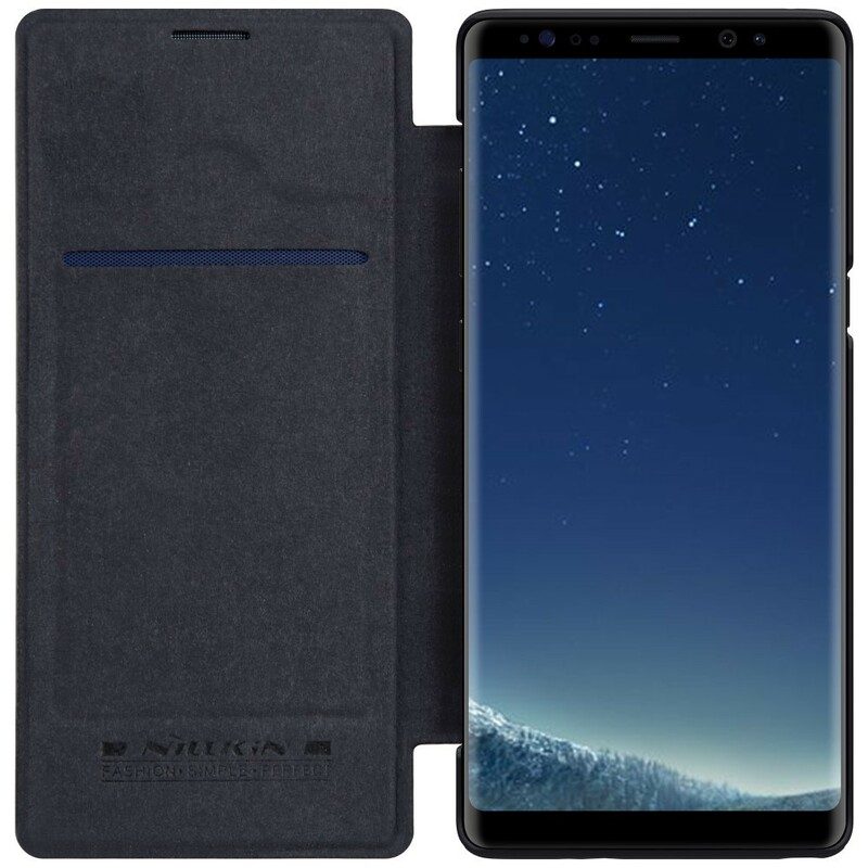 Folio-fodral För Samsung Galaxy Note 8 Läderfodral Nillkin Qin-serien