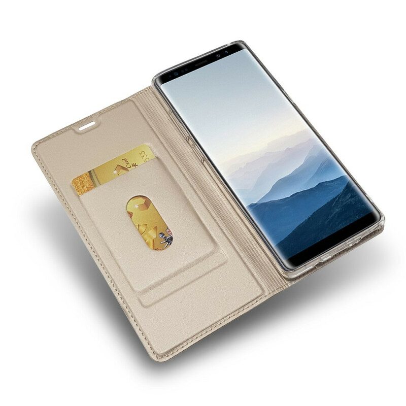 Folio-fodral För Samsung Galaxy Note 8 Läderfodral Premium Lädereffekt