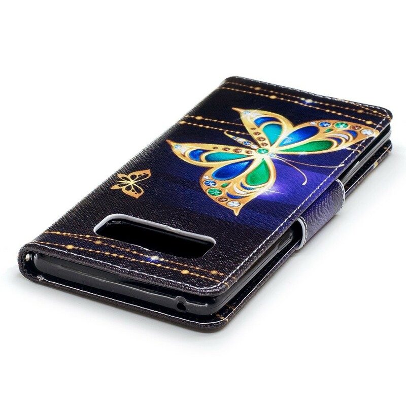 Folio-fodral För Samsung Galaxy Note 8 Magisk Fjäril