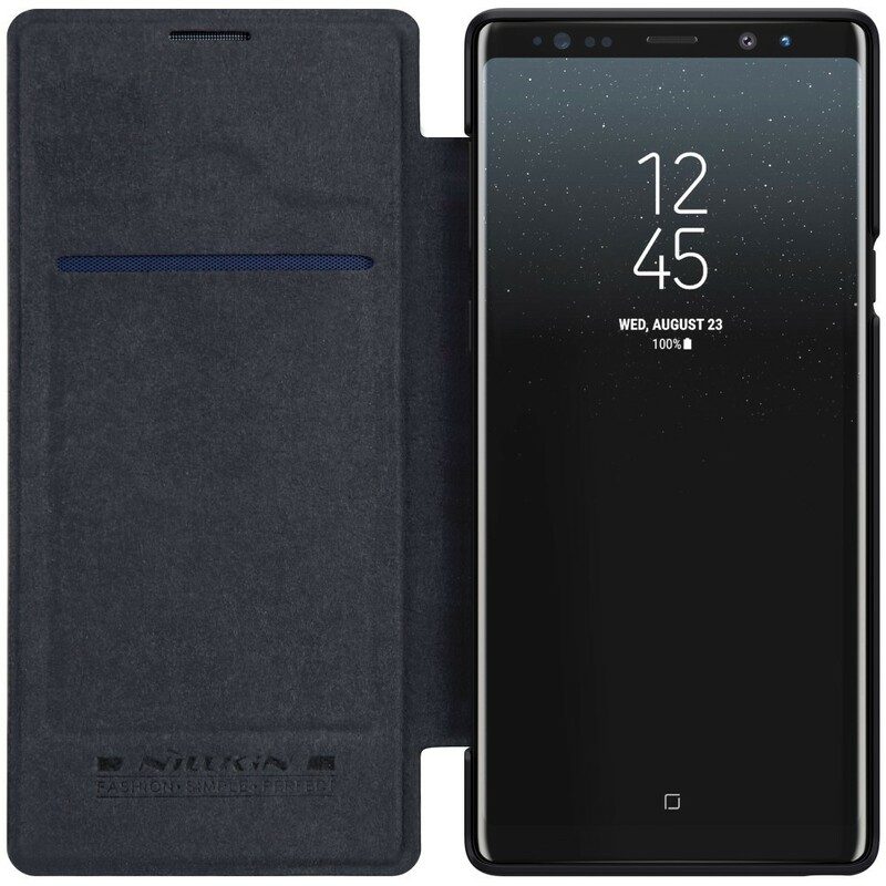 Folio-fodral För Samsung Galaxy Note 9 Läderfodral Nillkin Qin-serien