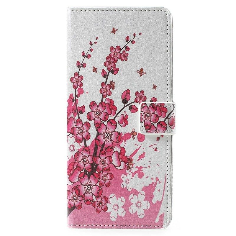 Folio-fodral För Samsung Galaxy Note 9 Tropiska Blommor