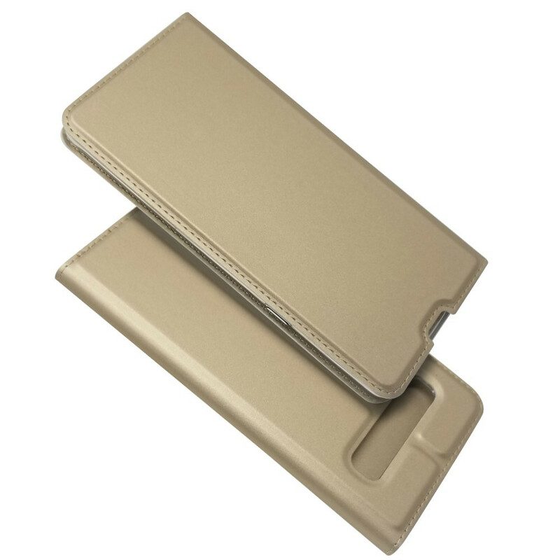 Folio-fodral För Samsung Galaxy S10 5G Läderfodral Magnetlås I Lädereffekt