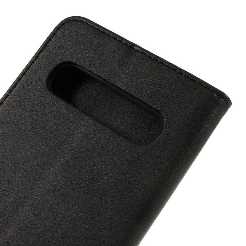 Folio-fodral För Samsung Galaxy S10 5G Lc.imeeke Lädereffekt