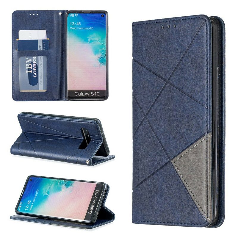 Folio-fodral För Samsung Galaxy S10 Läderfodral Artiststil