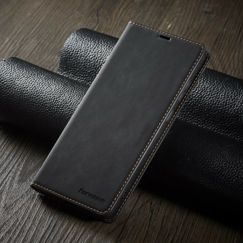 Folio-fodral För Samsung Galaxy S10 Lite Läderfodral Lädereffekt Forwenw