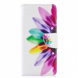 Folio-fodral För Samsung Galaxy S10 Plus Akvarellblomma