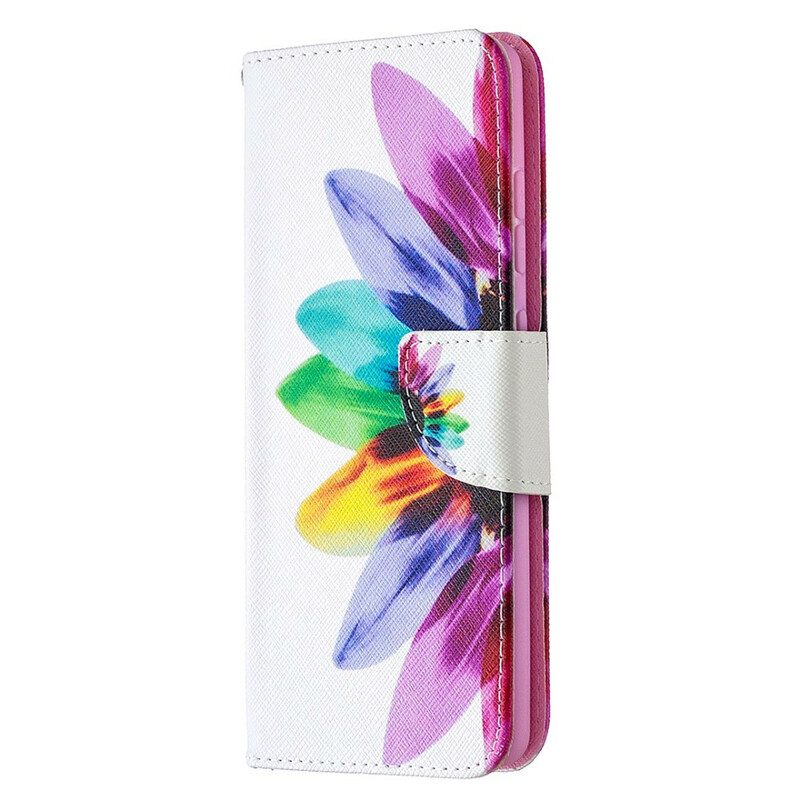 Folio-fodral För Samsung Galaxy S20 FE Akvarellblomma
