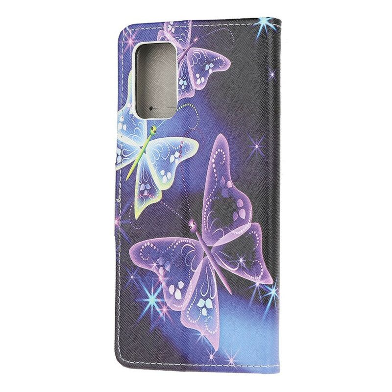 Folio-fodral För Samsung Galaxy S20 FE Endast Fjärilar